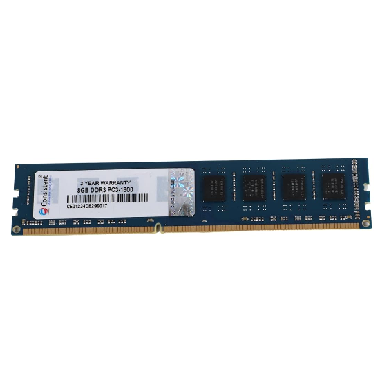 Consistent 8GB DDR3 1600MHz Desktop RAM